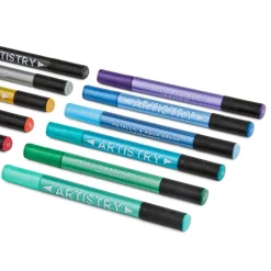 12 marqueurs doubles metalliques