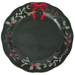 Assiette de service feuilages