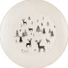 Assiette plate cerf nordic noel