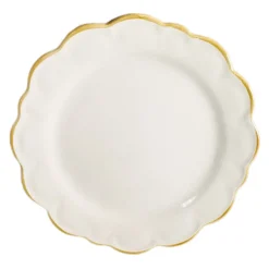 Assiette plate cotellee
