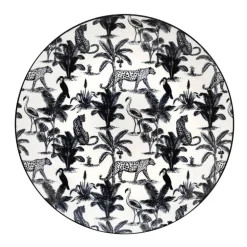 Assiette plate jungle n/b d27cm