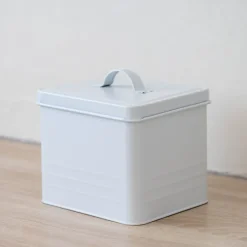 Boite de rangement en metal blc