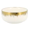 Bol blanc bord dore d14cm