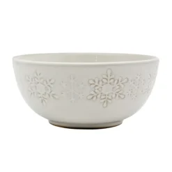 Bol blanc motif flocon d15.4cm