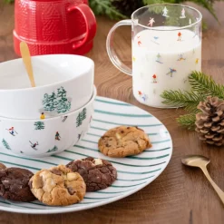 Bol motif ski d13.8x6.3cm ass