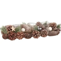 Bougeoir bois 3 bougies