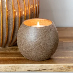 Bougie boule ceramique