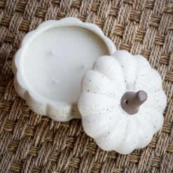 Bougie citrouille beige