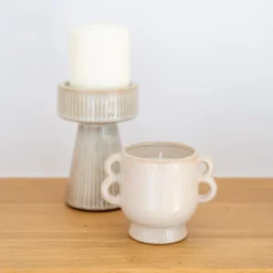 Bougie pot ceramique