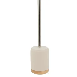 Brosse wc et support ciment bois