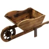 Brouette pot de fleurs en bois b