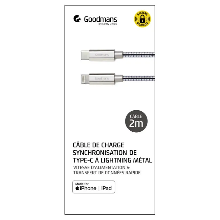 Cable type c to lightning 2 m me