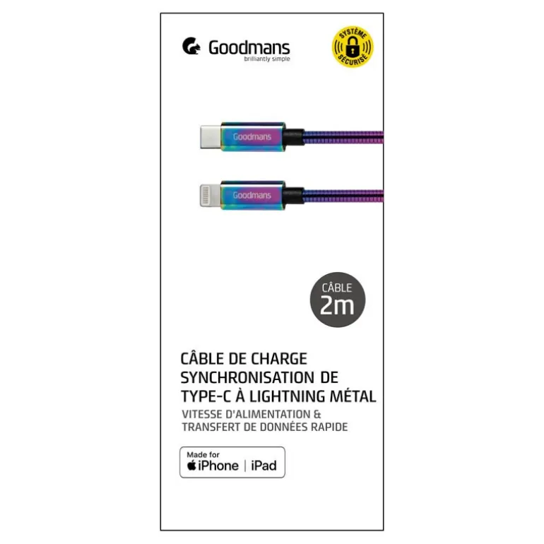Cable type c to lightning 2 m me