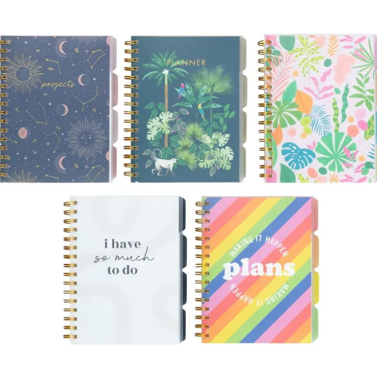 Carnet a spirales avec onglets