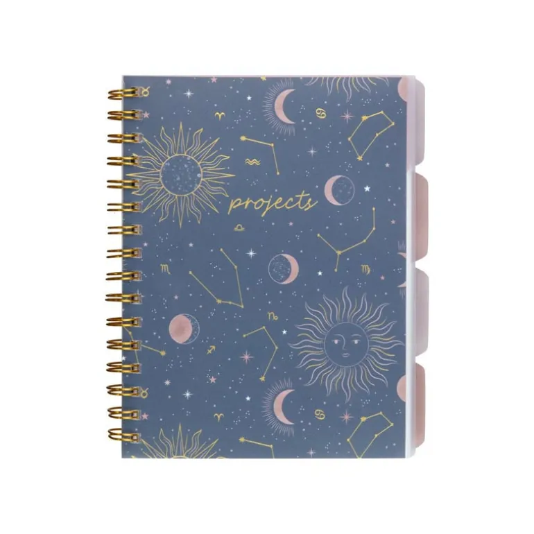 Carnet a spirales avec onglets