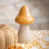 Champignon ceramique ocre