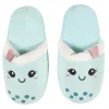 Chaussons beige/bleu kawaii