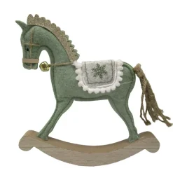 Cheval a bascule vert sauge cloc