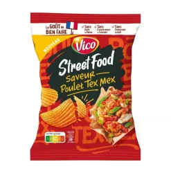 Chips street food poulet tex mex