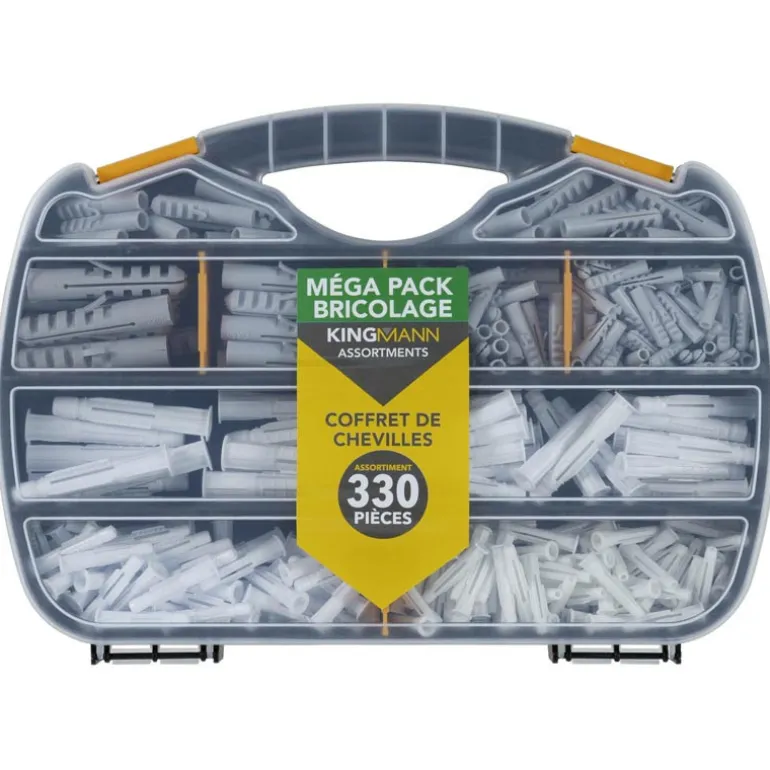 Coffret 330 chevilles plastique