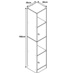Colonne de rangement