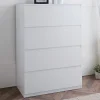 Commode 4 tiroirs blanc
