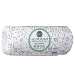 Couette blanche anti aca 140x200
