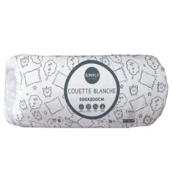 Couette blanche 200x200