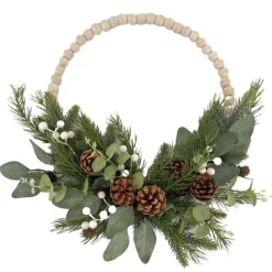 Couronne avec bois et feuillages