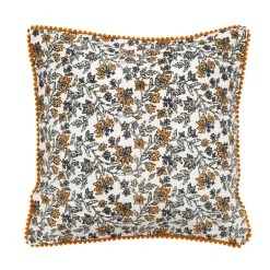 Coussin lauren 40x40cm ocre
