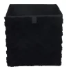 Cube de rangement chevron noir