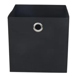 Cube rangement noir