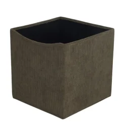 Cube rangement velours vert