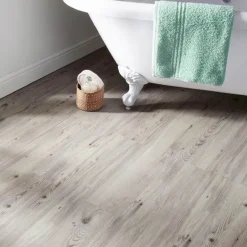 Dalles pvc gris effet bois