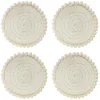 Dessous de verre rond naturel x4