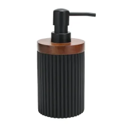 Distributeur a savon noir /bois