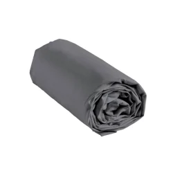 Drap housse 90x190 gris fonce