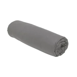 Drap housse 160x200 jersey gris