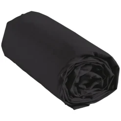 Drap housse 160x200 noir homecol