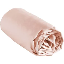 Drap housse 160x200 rose homecol