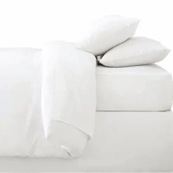 Drap housse 160x200cm blanc