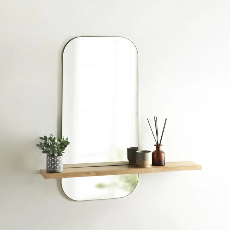Etagere mural avec miroir