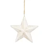 Etoile en bois et doree a suspen
