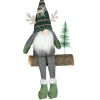 Gnome assis sur le bois