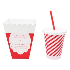 Gobelet avec paille et seau