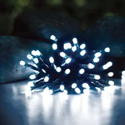 Guirlande 50 led a piles blanc f