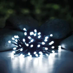 Guirlande 60 led solaire blanc f