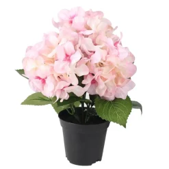 Hortensia artificiel en pot