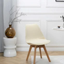 Housse de chaise s uni creme