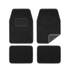 Jeu de 4 tapis reversible moquet